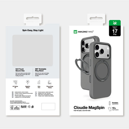 AmazingThing Cloudie iPhone 17 Pro Case with Stand - Gray_7