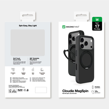 AmazingThing Cloudie iPhone 17 Pro Max Case with Stand - Black_5