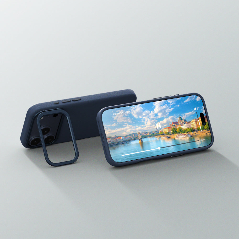 AmazingThing Glamour iPhone 17 Pro Max Case with Stand - Blue_6