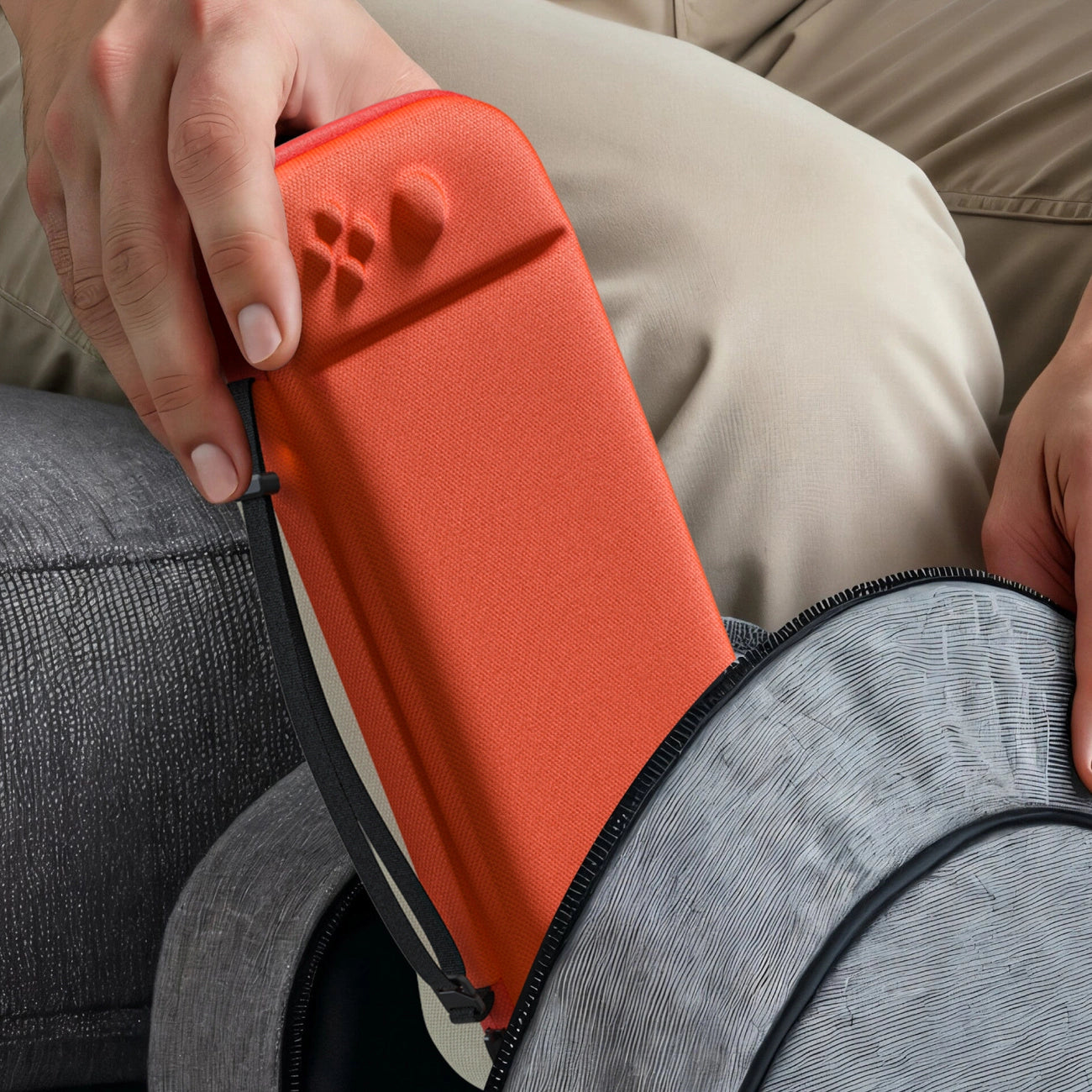AmazingThing PlayShield EDC Protective Case for Nintendo Switch 2 - Red_4