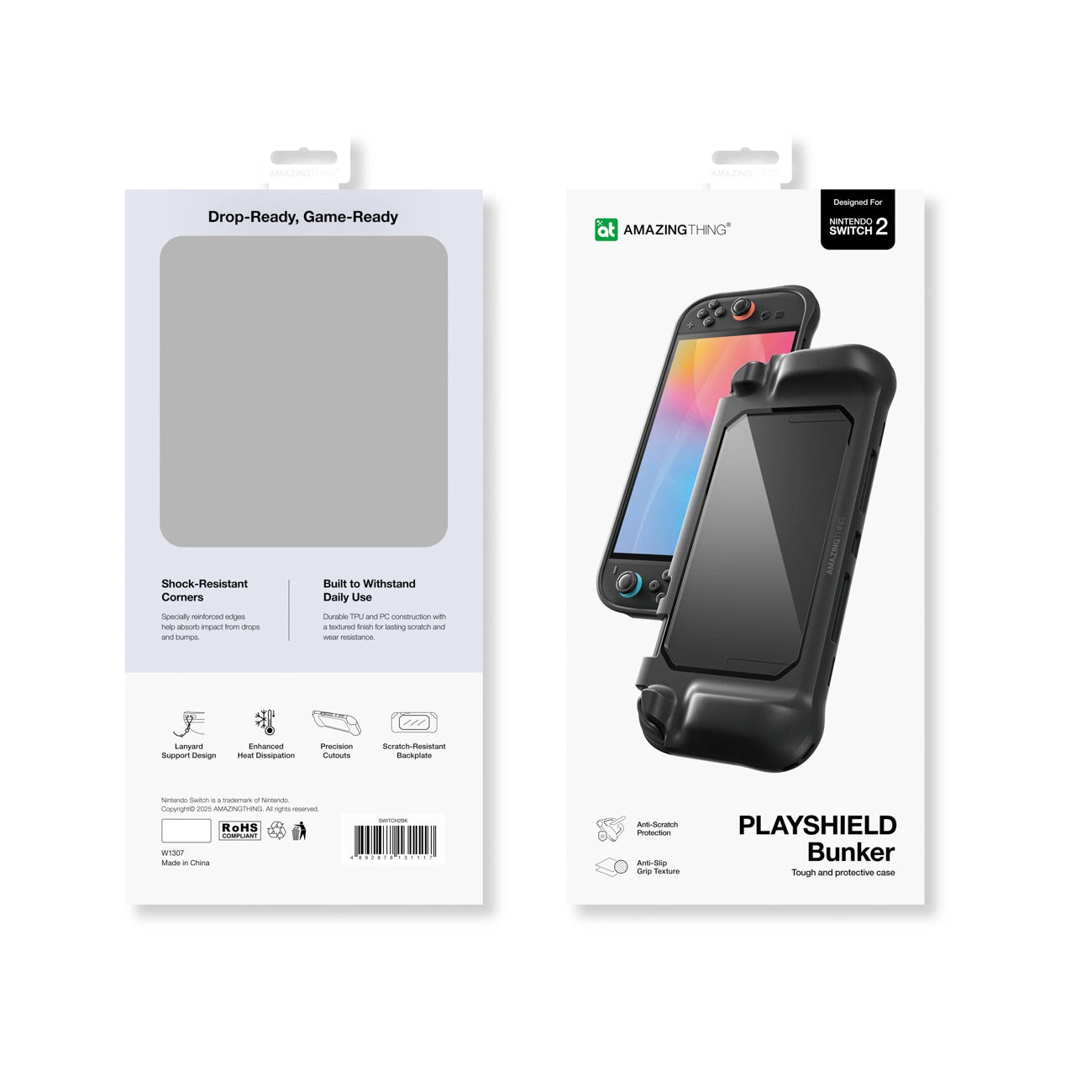 AmazingThing PlayShield Bunker Protective Case for Nintendo Switch 2 - Black_7