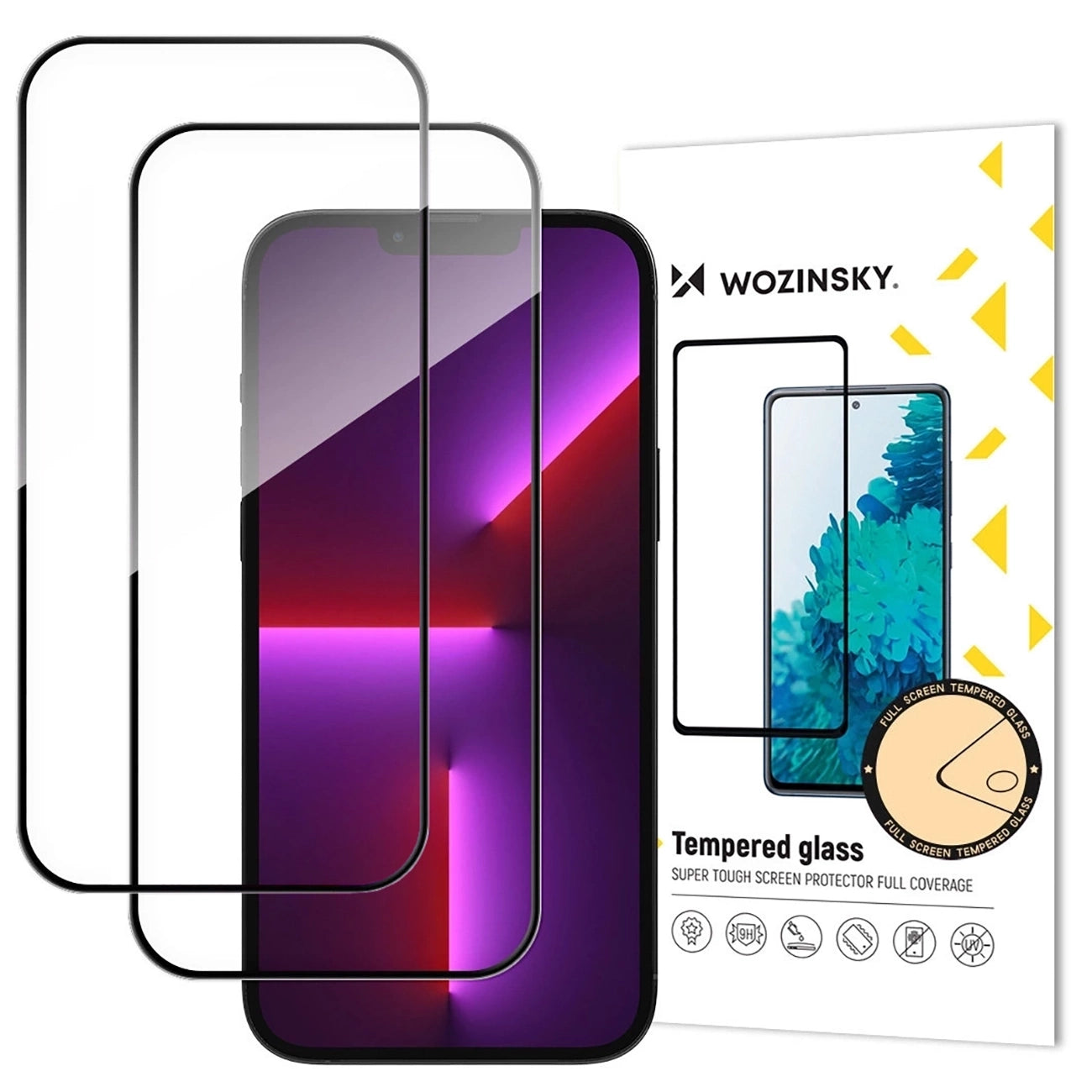 Wozinsky Full Glue Tempered Glass 2-Pack for iPhone 17/16 Pro_0