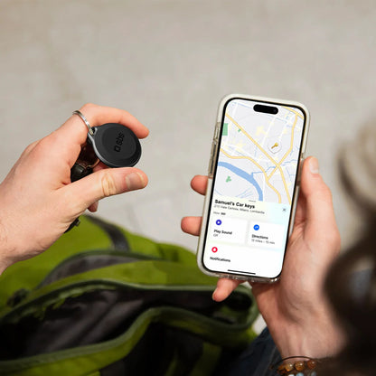 SBS Track My Circle Waterproof IP65 Locator Compatible with Apple Find My - Black_7