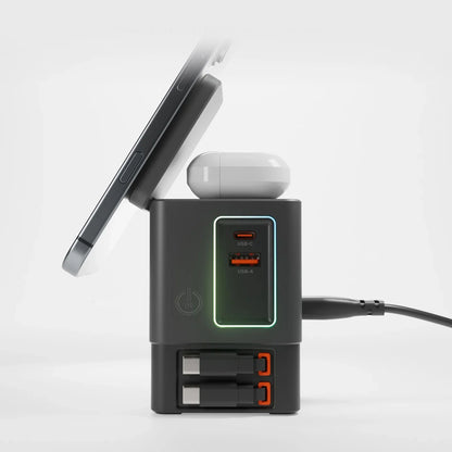 SBS Power Dock 6-in-1 with MagSafe, Stand, and USB-C Cables 65W – Black_7