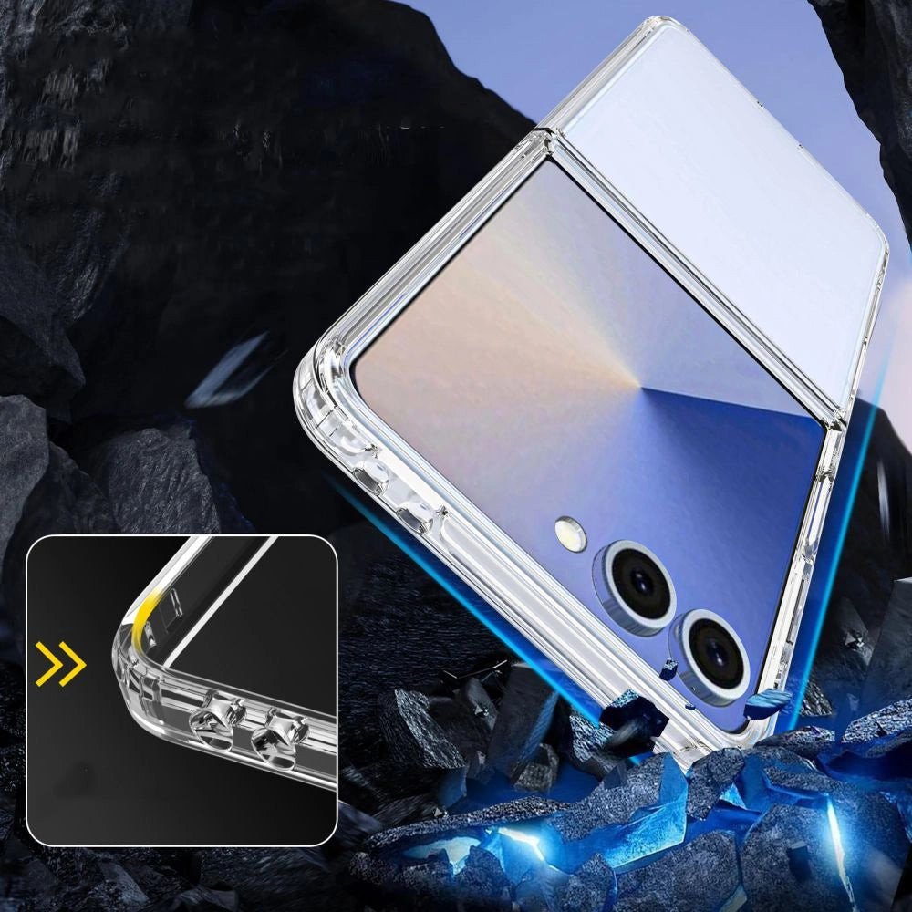Tech-Protect FlexAir Hybrid Case for Samsung Galaxy Z Flip 7 - Transparent_2