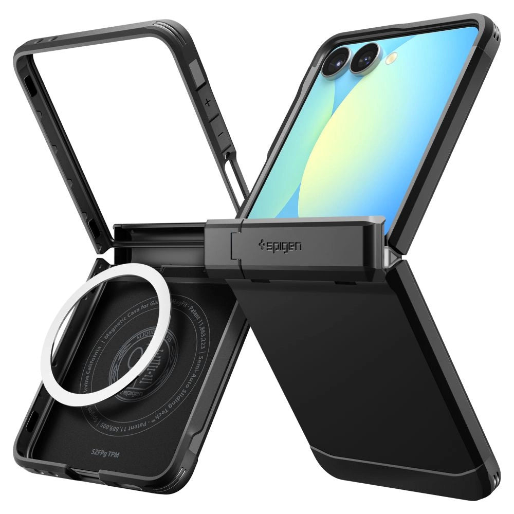 Spigen Tough Armor Pro Mag MagSafe Case for Samsung Galaxy Z Flip 7 - Black_1