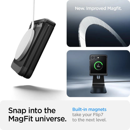 Spigen Tough Armor Pro Mag MagSafe Case for Samsung Galaxy Z Flip 7 - Black_21