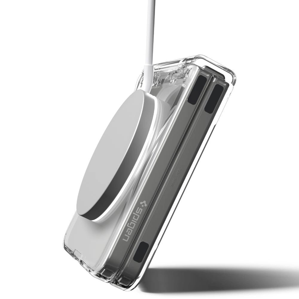 Spigen Ultra Hybrid Pro Mag MagSafe Case for Samsung Galaxy Z Flip 7 - Clear and White_18