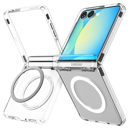 Spigen Ultra Hybrid Pro Mag MagSafe Case for Samsung Galaxy Z Flip 7 - Clear and White_1