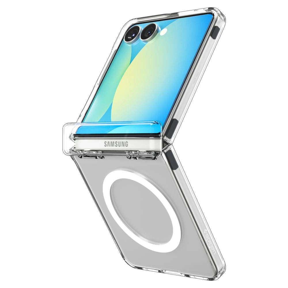 Spigen Ultra Hybrid Pro Mag MagSafe Case for Samsung Galaxy Z Flip 7 - Clear and White_2