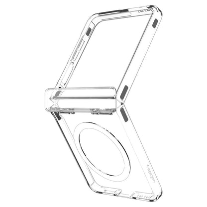 Spigen Ultra Hybrid Pro Mag MagSafe Case for Samsung Galaxy Z Flip 7 - Clear and White_3