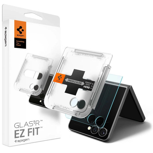 Spigen Glas.TR EZ Fit HD Tempered Glass Screen Protector for Samsung Galaxy Z Flip 7 - Transparent_0