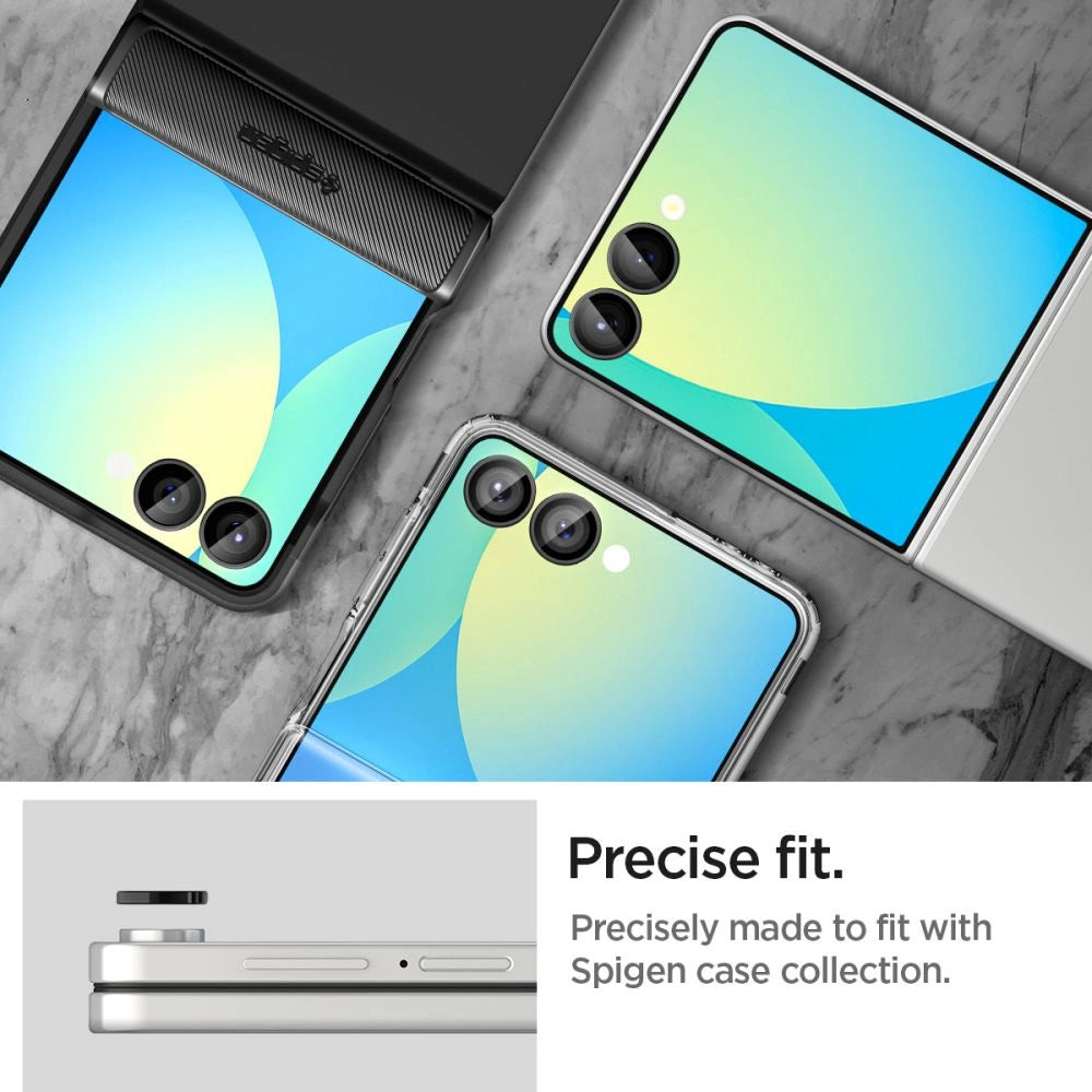 Spigen Optik Pro HD Glas.TR EZ Fit 2-pack Camera Protector for Samsung Galaxy Z Flip 7 - Black_10