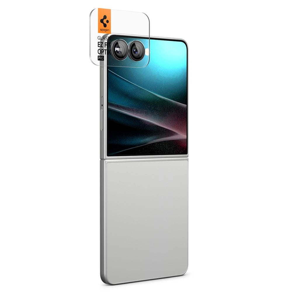 Spigen Optik Pro HD Glas.TR EZ Fit 2-pack Camera Protector for Samsung Galaxy Z Flip 7 - Black_5