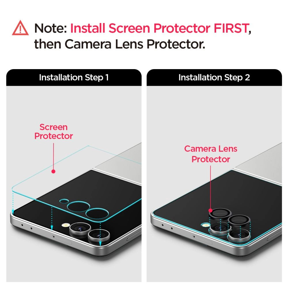 Spigen Optik Pro HD Glas.TR EZ Fit 2-pack Camera Protector for Samsung Galaxy Z Flip 7 - Black_6