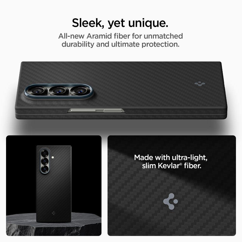 Spigen AirSkin Aramid Case for Samsung Galaxy Z Fold 7 - Black_1