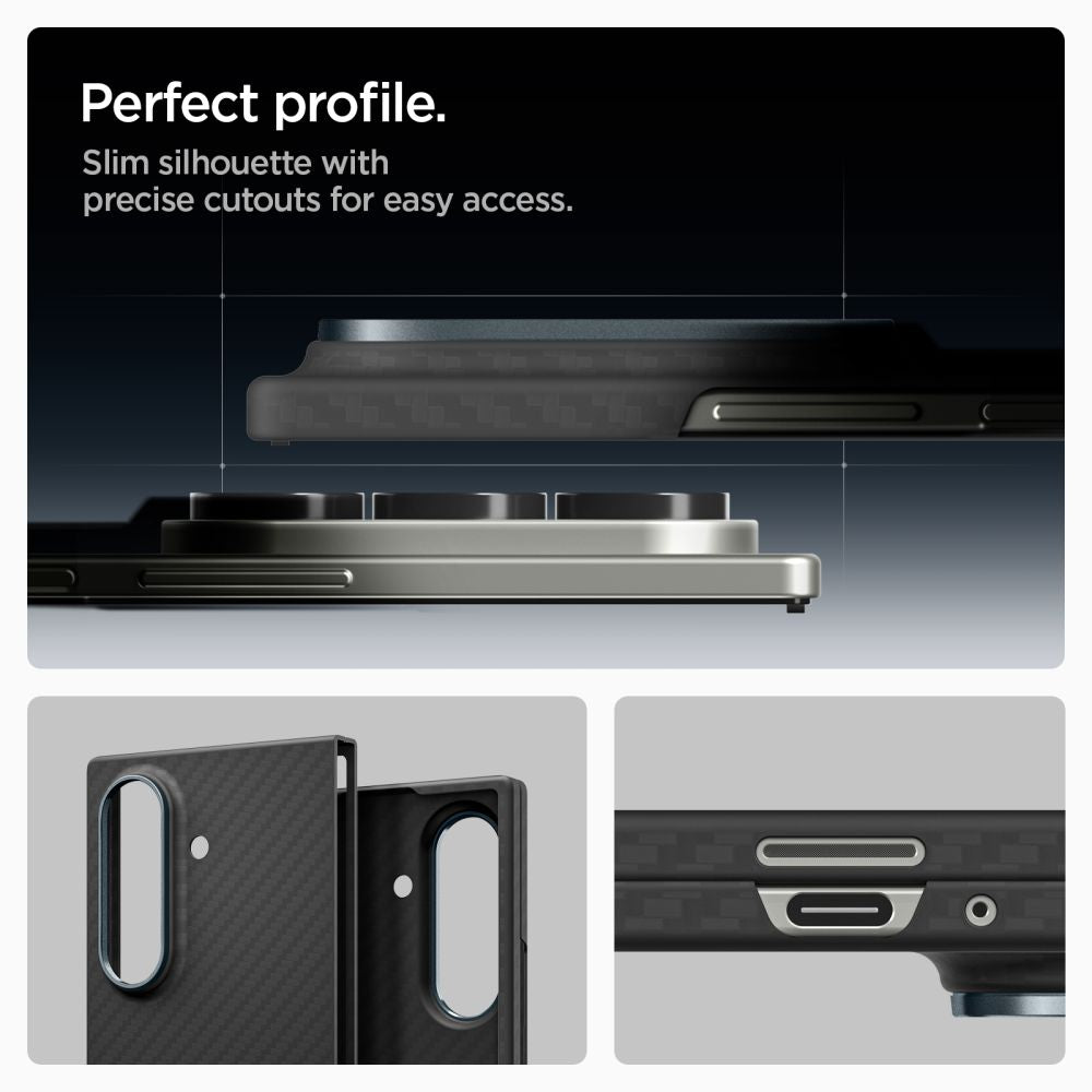 Spigen AirSkin Aramid Case for Samsung Galaxy Z Fold 7 - Black_4