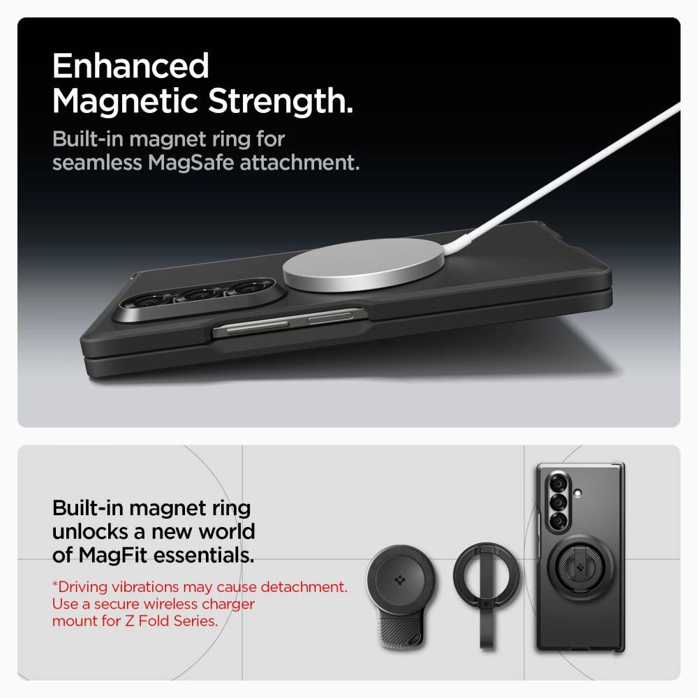 Spigen Tough Armor Pro Mag MagSafe Case for Samsung Galaxy Z Fold 7 - Black_10