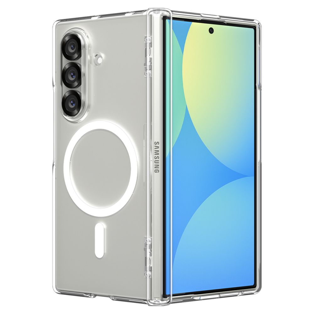 Spigen Tough Armor Pro Mag MagSafe Case for Samsung Galaxy Z Fold 7 - Clear and White_10
