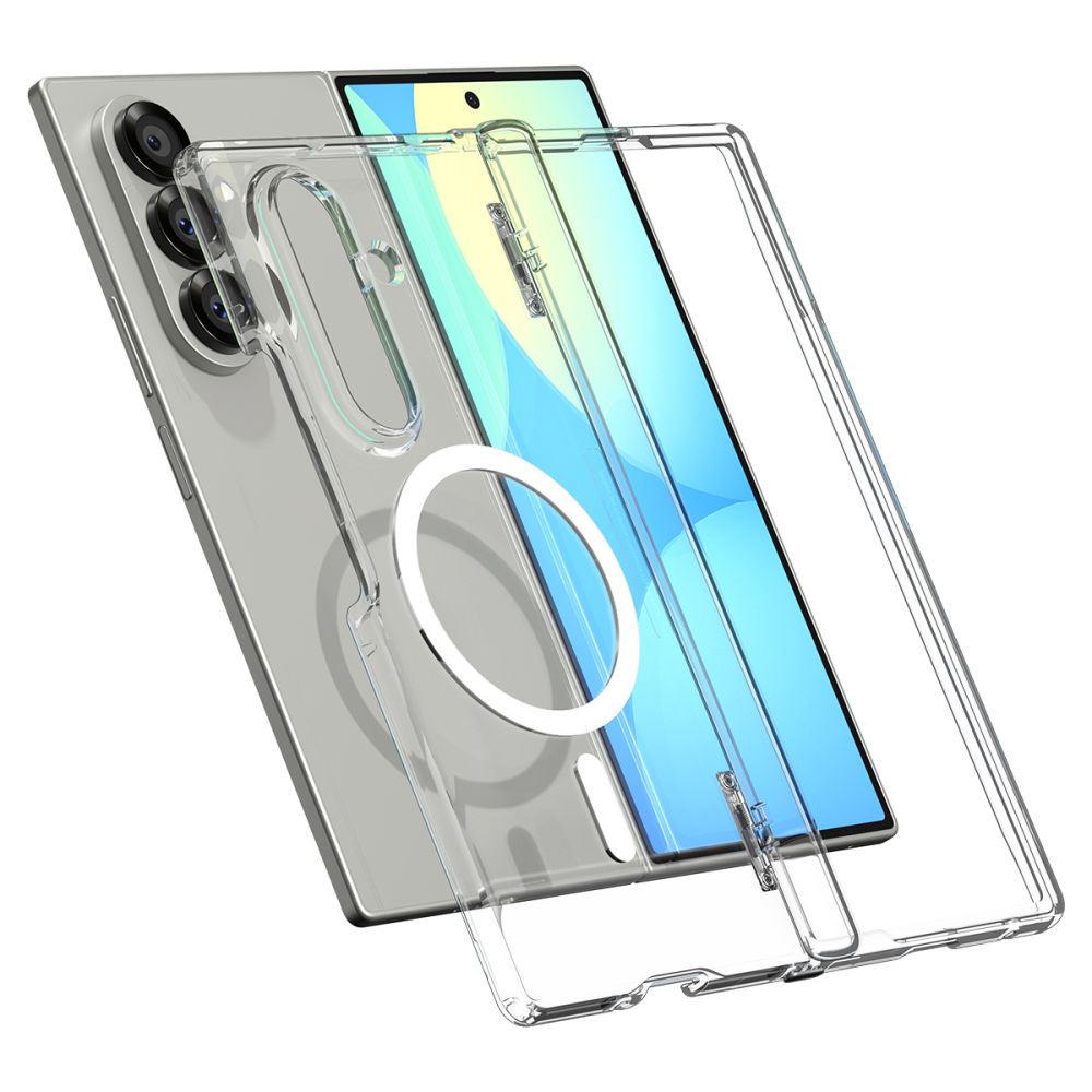 Spigen Tough Armor Pro Mag MagSafe Case for Samsung Galaxy Z Fold 7 - Clear and White_14