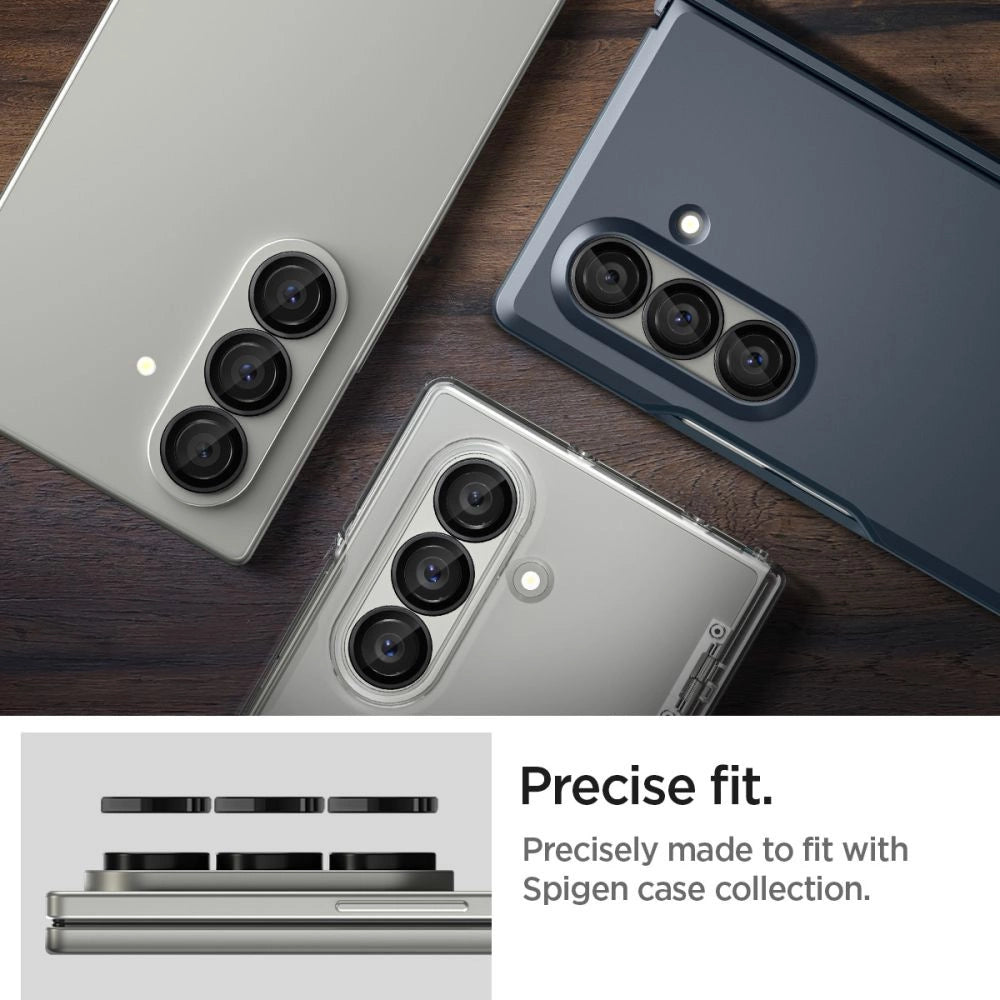 Spigen Optik Pro HD Glas.TR EZ Fit 2-pack Camera Protector for Samsung Galaxy Z Fold 7 - Black_9