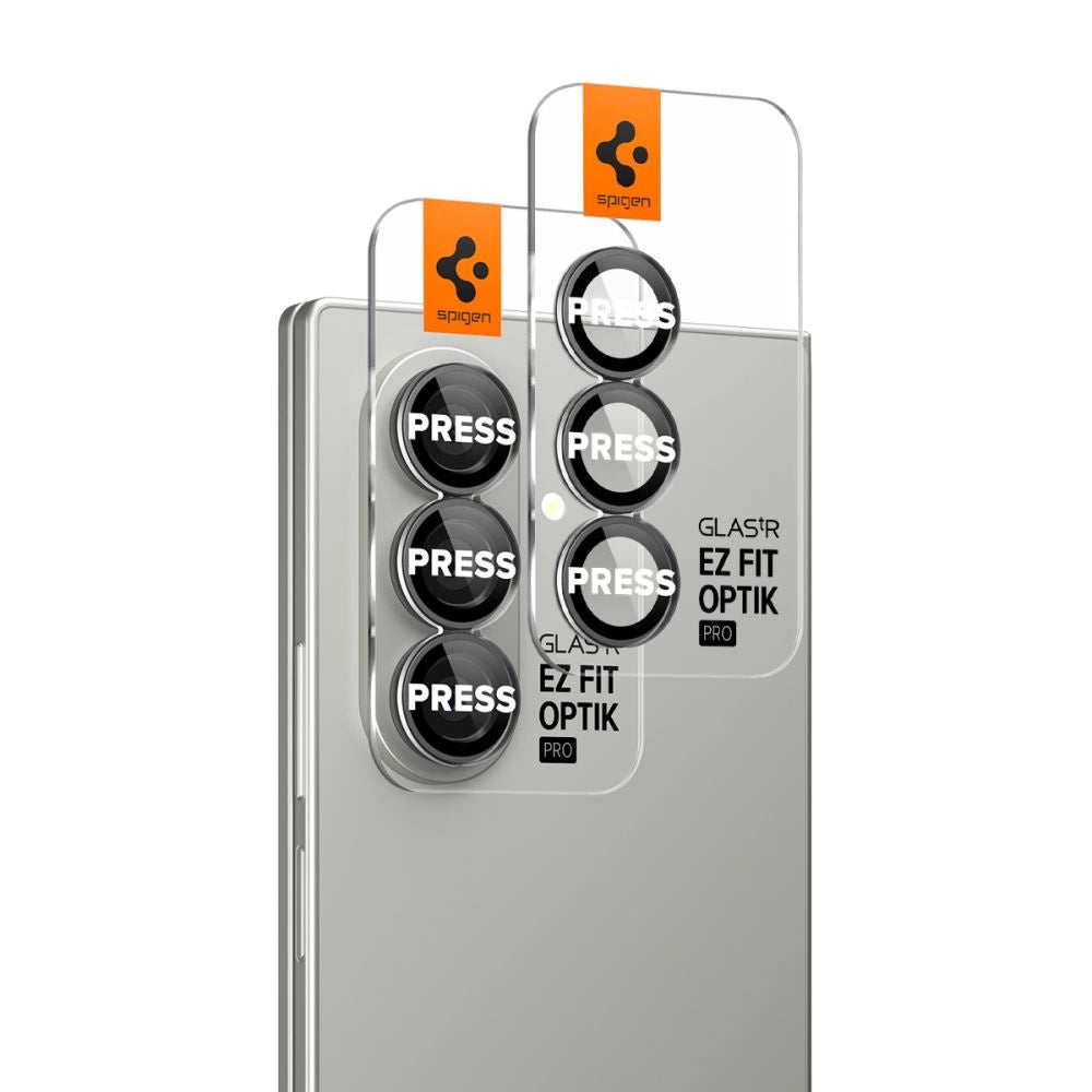 Spigen Optik Pro HD Glas.TR EZ Fit 2-pack Camera Protector for Samsung Galaxy Z Fold 7 - Black_5