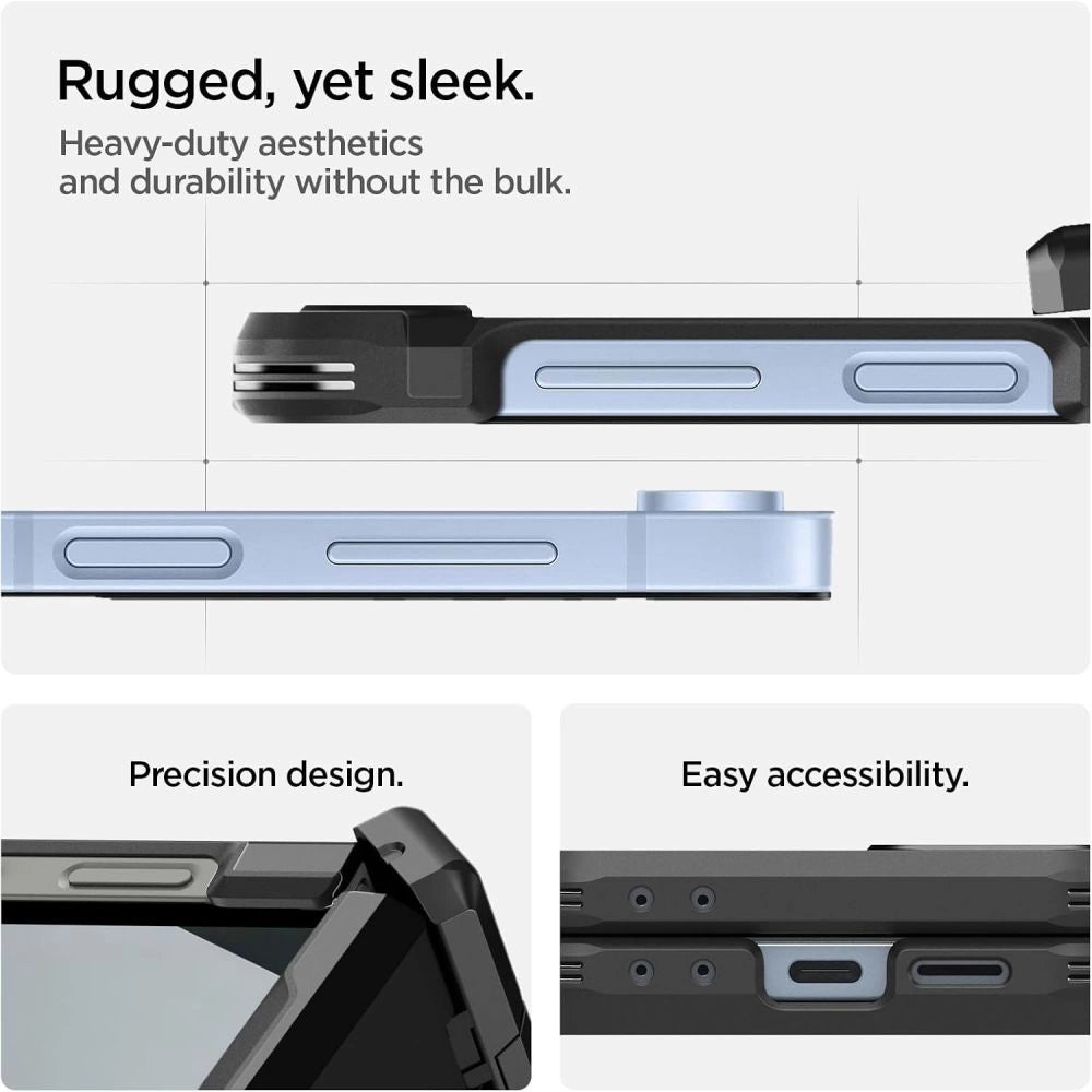 Spigen Tough Armor Pro Mag MagSafe Case for Samsung Galaxy Z Flip 6 / 7 FE - Black_4