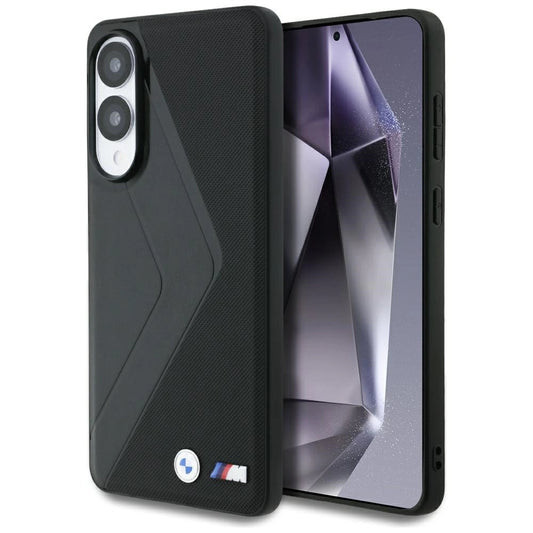 BMW Leather Oversized Stripes MagSafe case for Samsung Galaxy S25 Edge - black_0