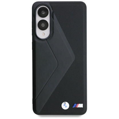 BMW Leather Oversized Stripes MagSafe case for Samsung Galaxy S25 Edge - black_2