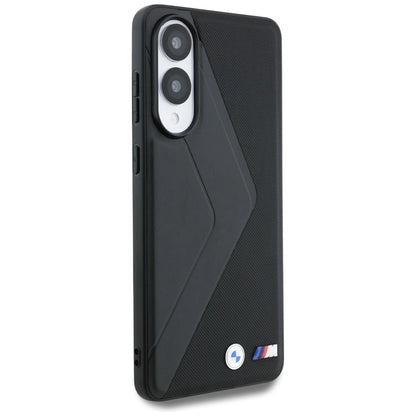 BMW Leather Oversized Stripes MagSafe case for Samsung Galaxy S25 Edge - black_3