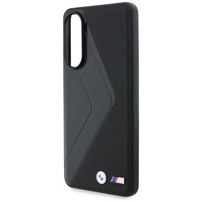 BMW Leather Oversized Stripes MagSafe case for Samsung Galaxy S25 Edge - black_5