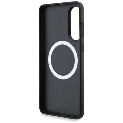 BMW Leather Oversized Stripes MagSafe case for Samsung Galaxy S25 Edge - black_6