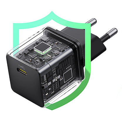 Baseus Palm 1C 20W Wall Charger (with Baseus Mini White USB-C 60W (20V/3A) 1m Cable) - Black_11