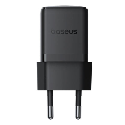 Baseus Palm 1C 20W Wall Charger (with Baseus Mini White USB-C 60W (20V/3A) 1m Cable) - Black_1