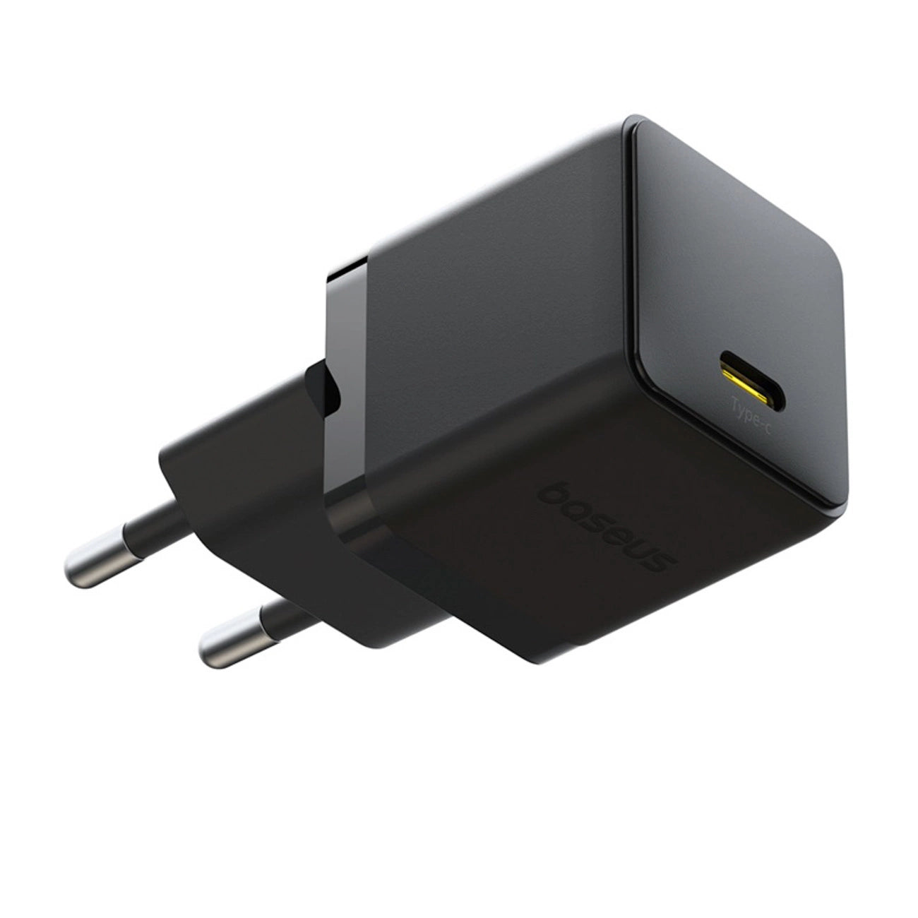Baseus Palm 1C 20W Wall Charger (with Baseus Mini White USB-C 60W (20V/3A) 1m Cable) - Black_2
