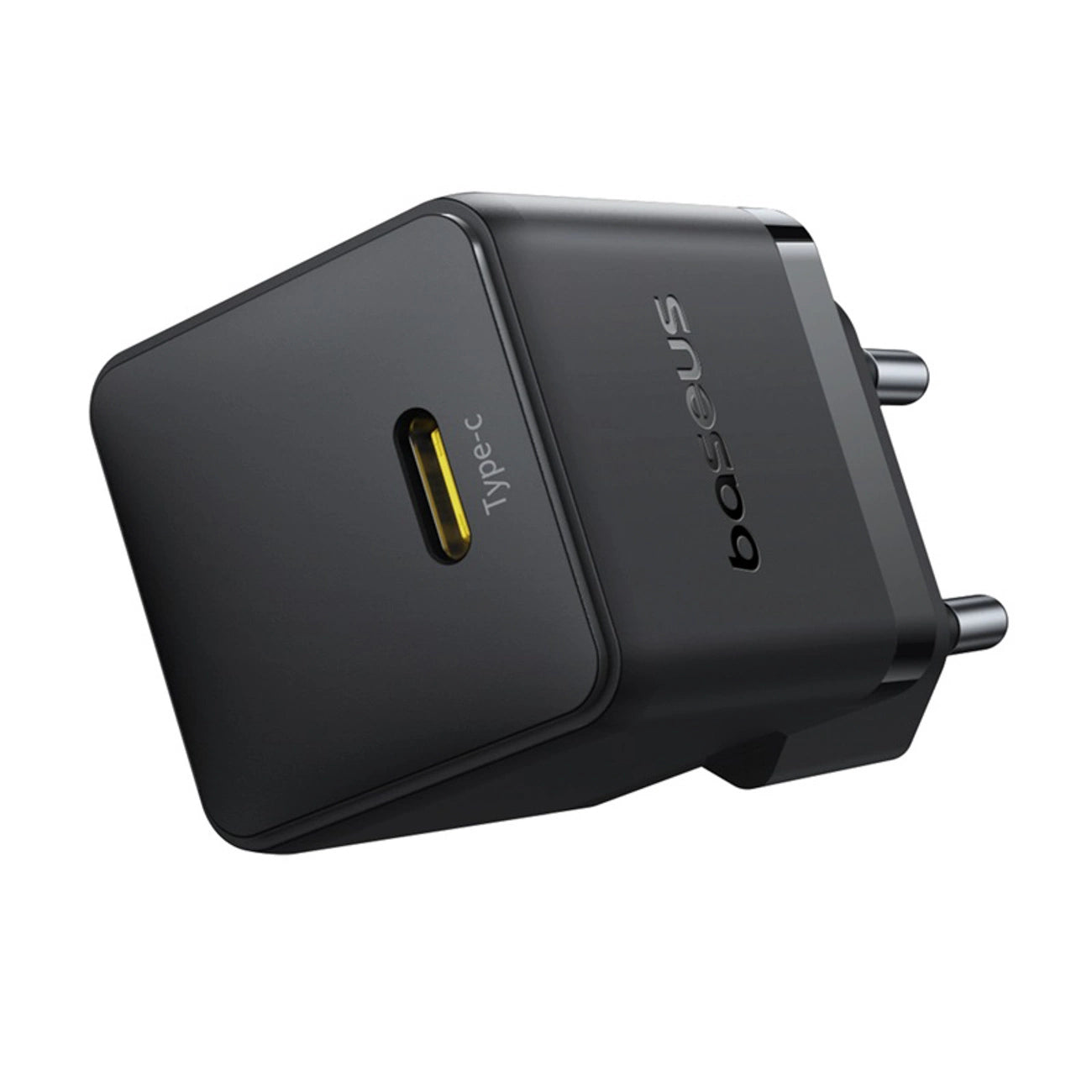 Baseus Palm 1C 20W Wall Charger (with Baseus Mini White USB-C 60W (20V/3A) 1m Cable) - Black_3
