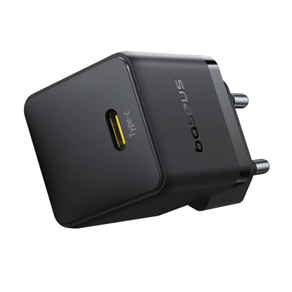 Baseus Palm 1C 20W Wall Charger (with Baseus Mini White USB-C 60W (20V/3A) 1m Cable) - Black_3