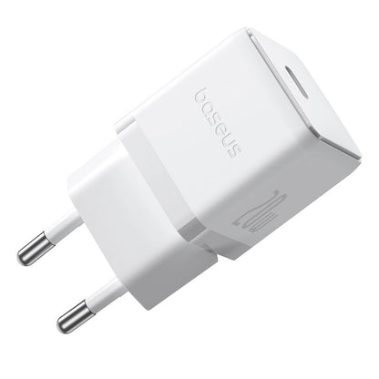 Baseus Palm 1C 20W Wall Charger (with Baseus Mini White USB-C 60W (20V/3A) 1m Cable) - White_0