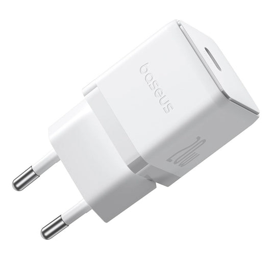 Baseus Palm 1C 20W Wall Charger (with Baseus Mini White USB-C 60W (20V/3A) 1m Cable) - White_0