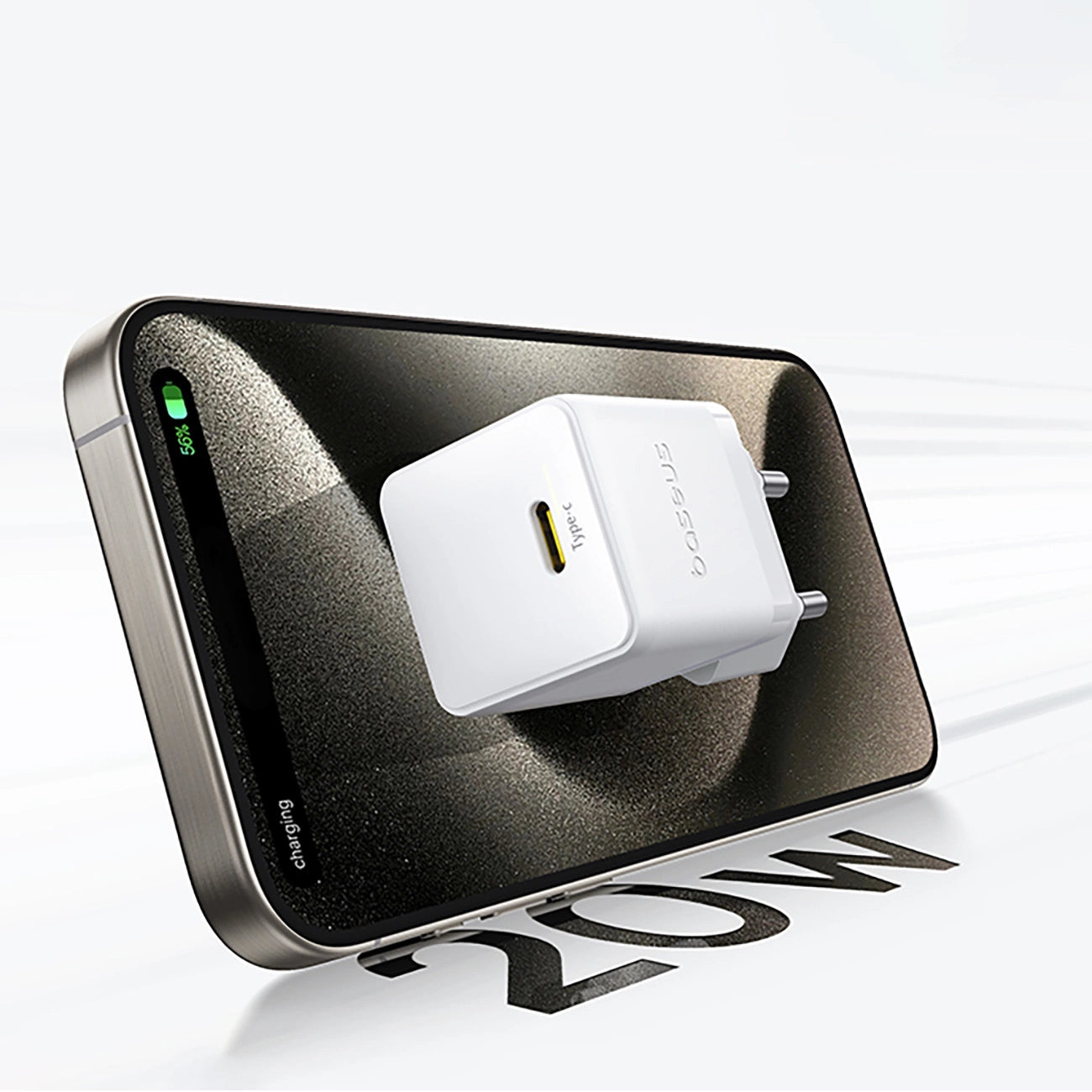 Baseus Palm 1C 20W Wall Charger (with Baseus Mini White USB-C 60W (20V/3A) 1m Cable) - White_11