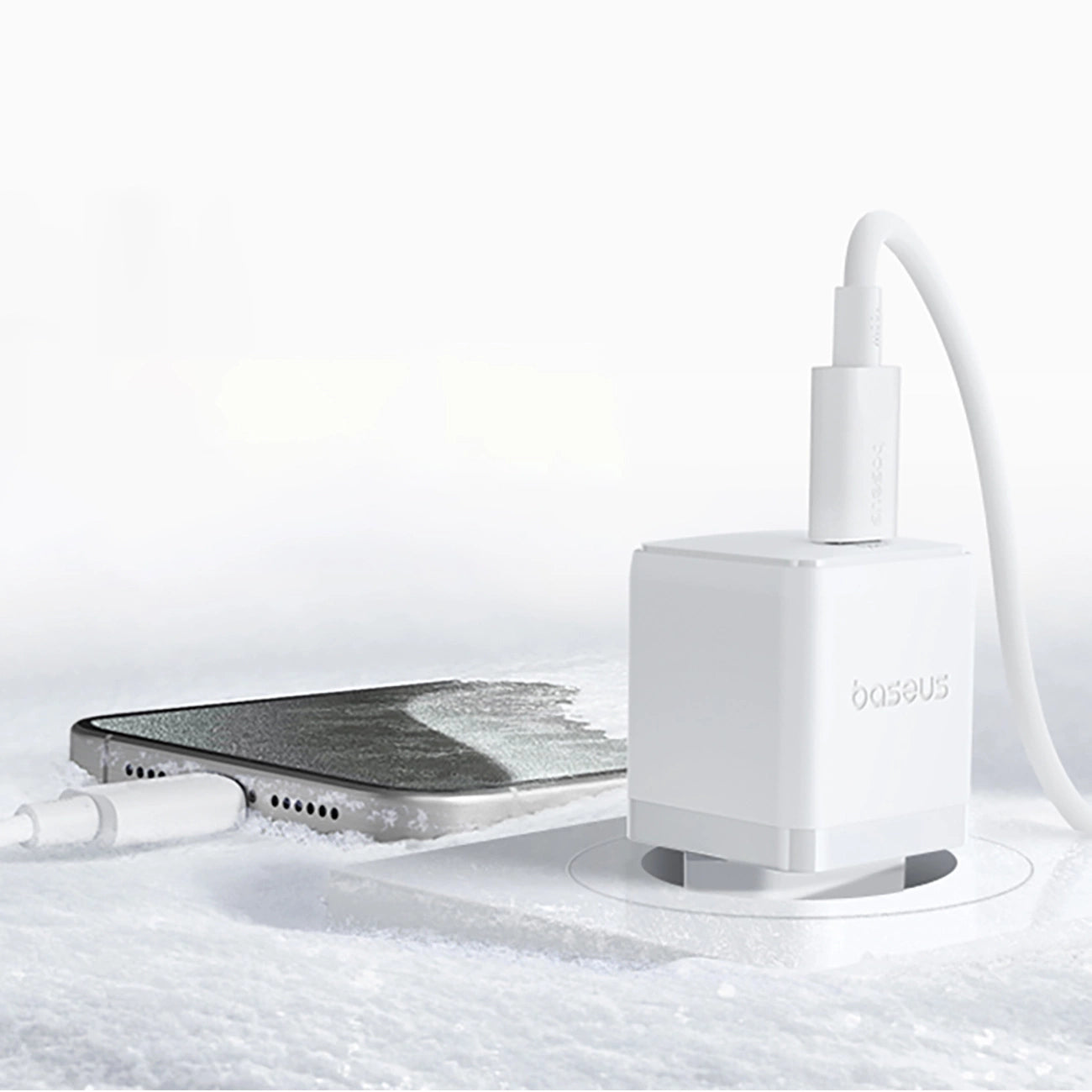 Baseus Palm 1C 20W Wall Charger (with Baseus Mini White USB-C 60W (20V/3A) 1m Cable) - White_12