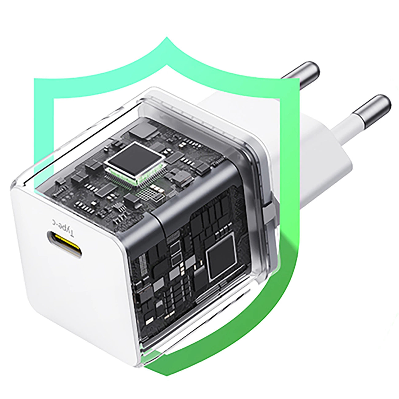 Baseus Palm 1C 20W Wall Charger (with Baseus Mini White USB-C 60W (20V/3A) 1m Cable) - White_13