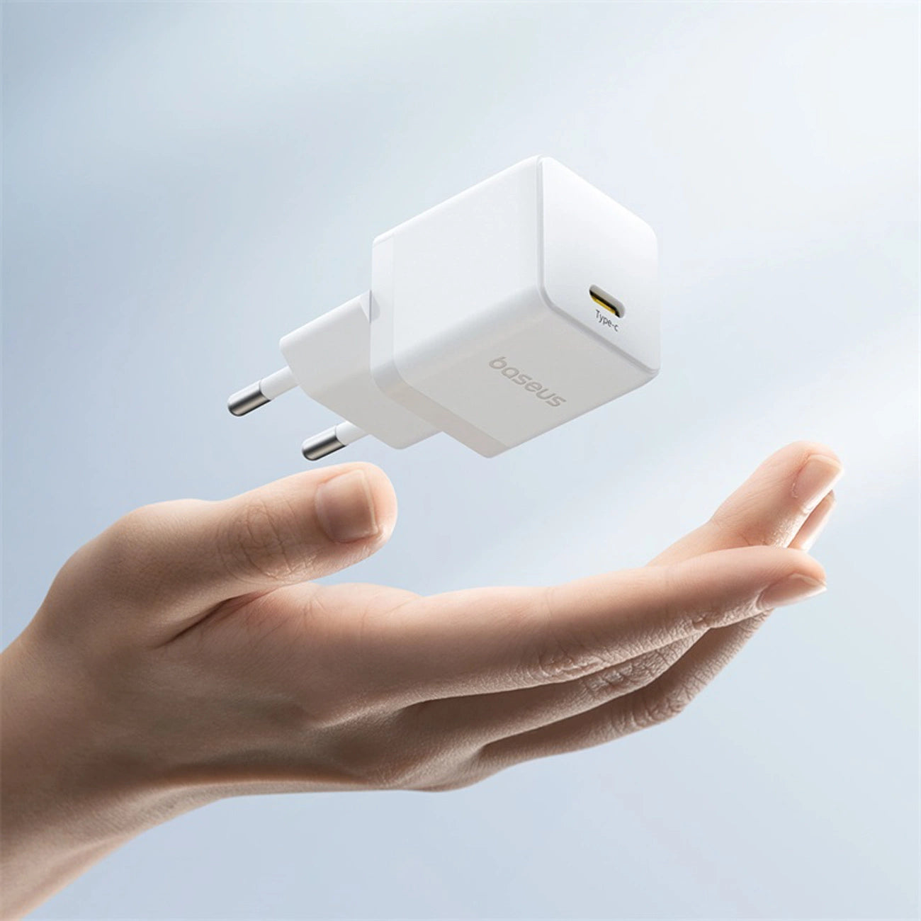 Baseus Palm 1C 20W Wall Charger (with Baseus Mini White USB-C 60W (20V/3A) 1m Cable) - White_6