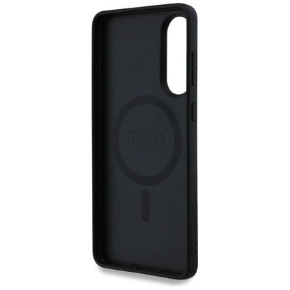 Guess 4G Ring Classic Logo MagSafe Case for Samsung Galaxy S25 Edge - Black_6