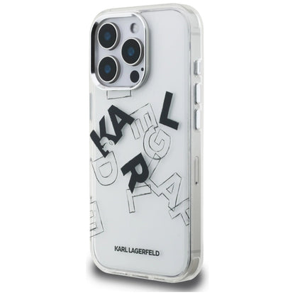 Karl Lagerfeld IML Sketched Graphic Case for iPhone 16 Pro - Clear_1