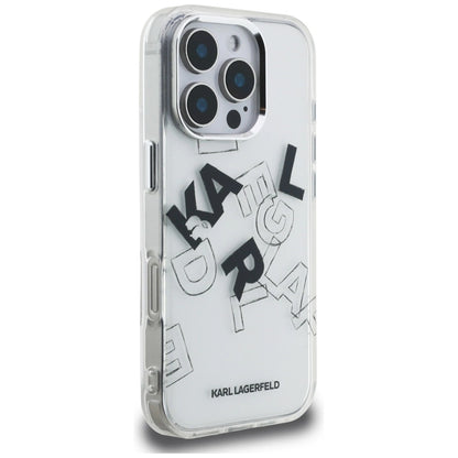 Karl Lagerfeld IML Sketched Graphic Case for iPhone 16 Pro - Clear_3
