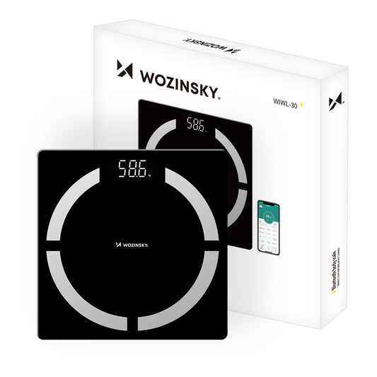 Wozinsky WIWL-30 Smart Bluetooth Bathroom Scale - Black_0