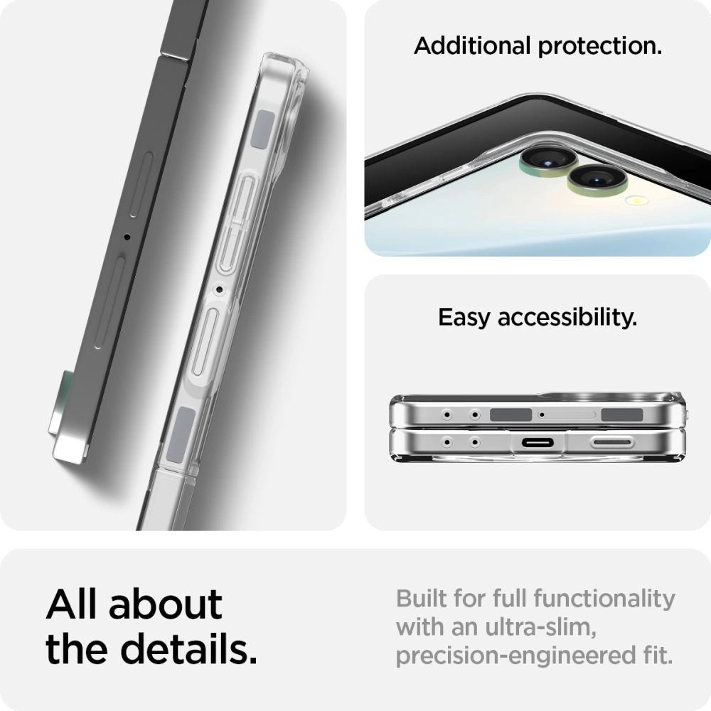 Spigen AirSkin Mag MagSafe Case for Samsung Galaxy Z Flip 7 - Clear and White_18