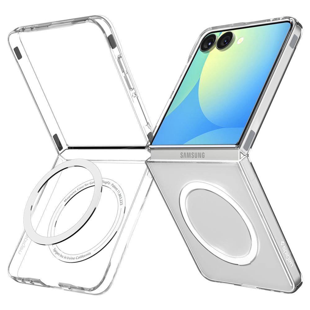Spigen AirSkin Mag MagSafe Case for Samsung Galaxy Z Flip 7 - Clear and White_1