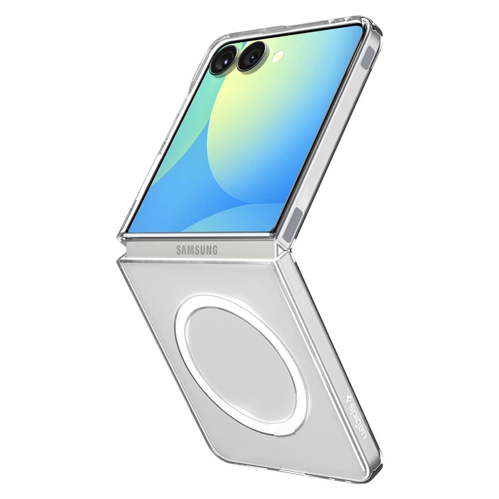 Spigen AirSkin Mag MagSafe Case for Samsung Galaxy Z Flip 7 - Clear and White_2